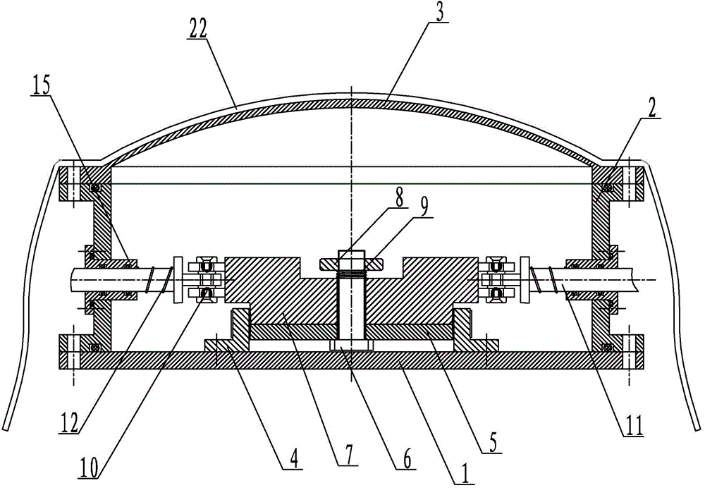 Machine jellyfish driven by embedded type cylindrical motor