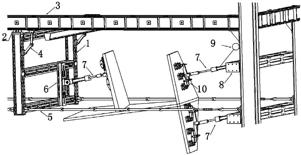 Four-vertical-fin load loading method