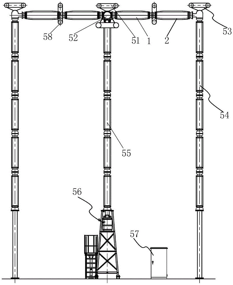 Arc extinguishing chamber assembly and porcelain column type sulfur hexafluoride circuit breaker