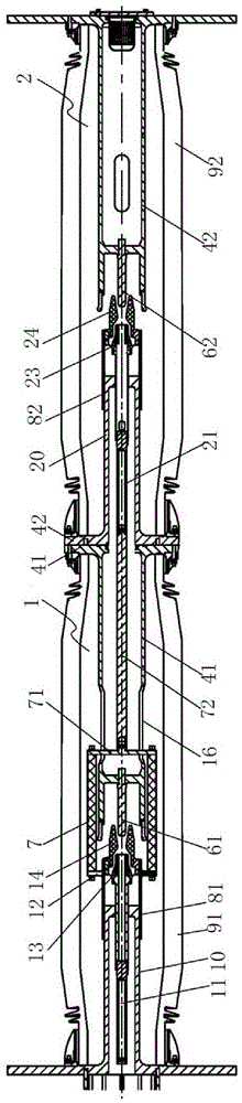 Arc extinguishing chamber assembly and porcelain column type sulfur hexafluoride circuit breaker