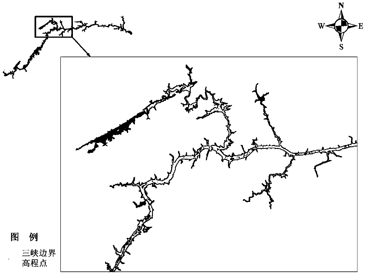 Grid drawing of main and tributary intersections in complex river network and Jiangxinzhou grid processing method