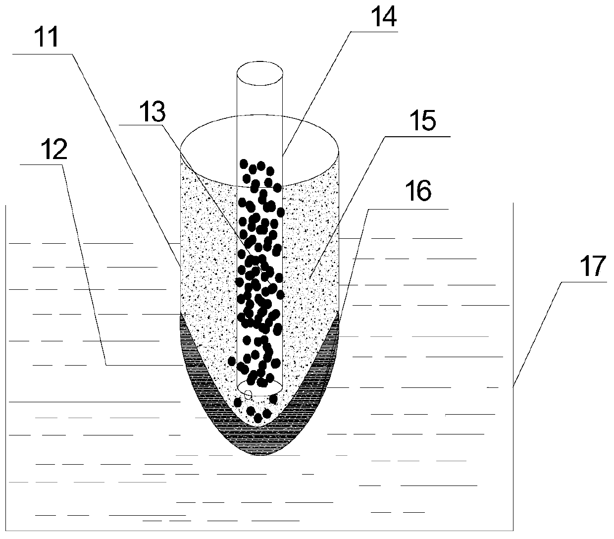 A method for preparing bimetal composite ingot by using solidified liquid cavity