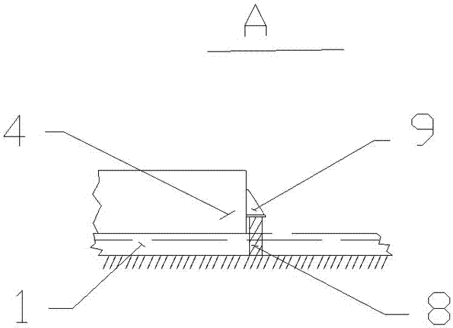 Subsequent docking process of jack-up platform spud shoes