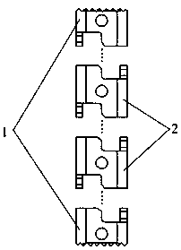 Tenon-and-mortise type artificial vertebrae