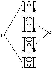 Tenon-and-mortise type artificial vertebrae