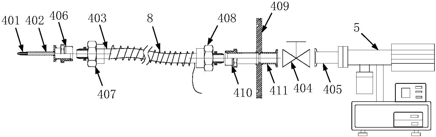 System and method for measuring plume multi-component space distribution in vacuum low-temperature environment