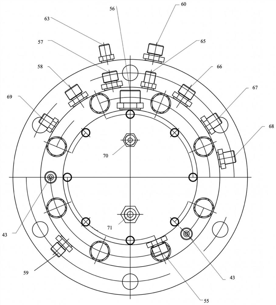 A low-temperature high-speed floating ring sealing test device for rocket engines