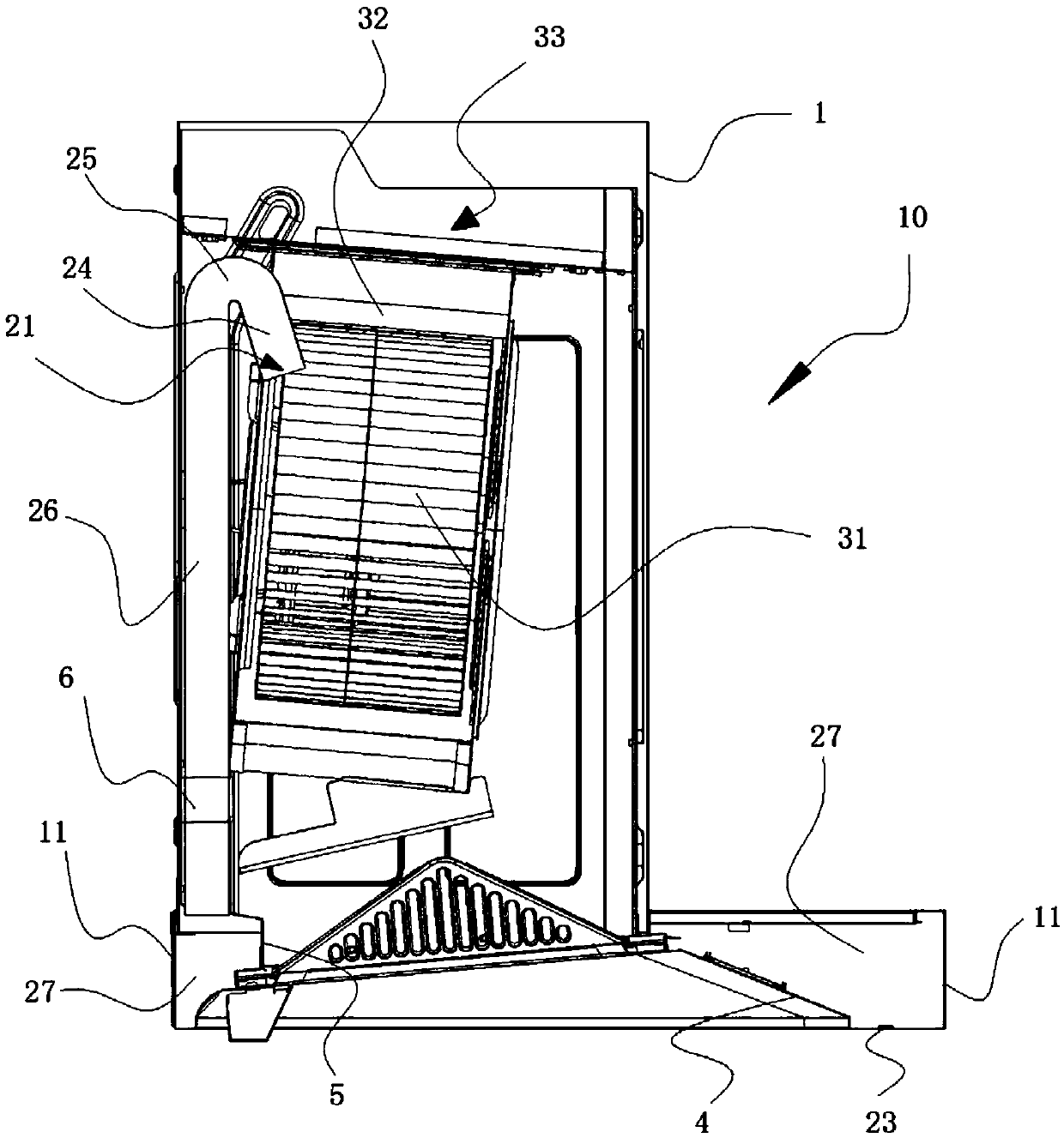 Air curtain range hood