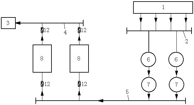 Method and device for ensuring low-load and stable operation of gas discharger