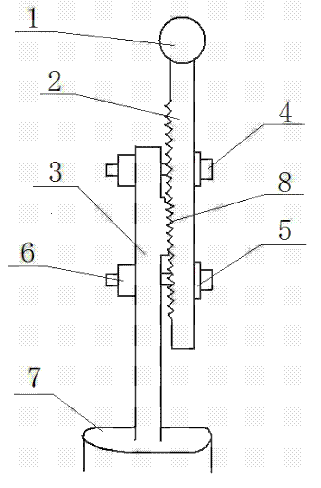 Height-adjustable automobile gear lever and height adjusting method thereof