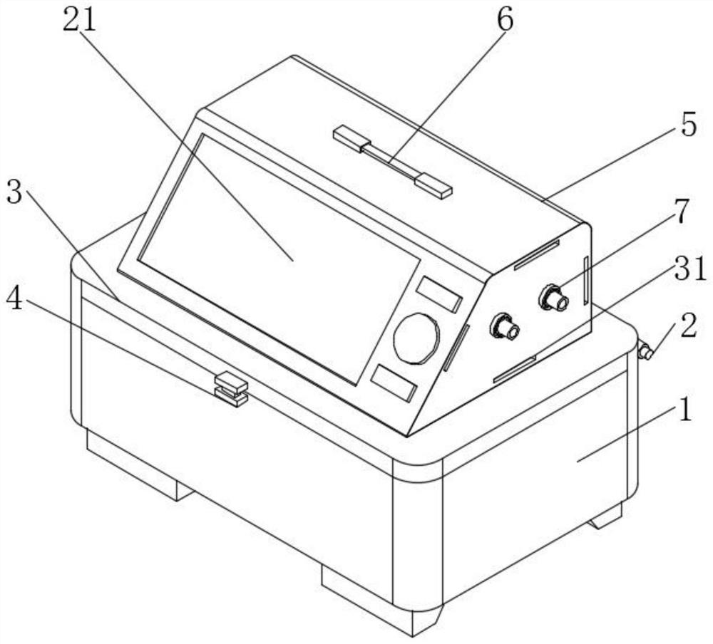 Pressure measuring device for stomach pressure measuring method examination of diabetic gastroparesis patient