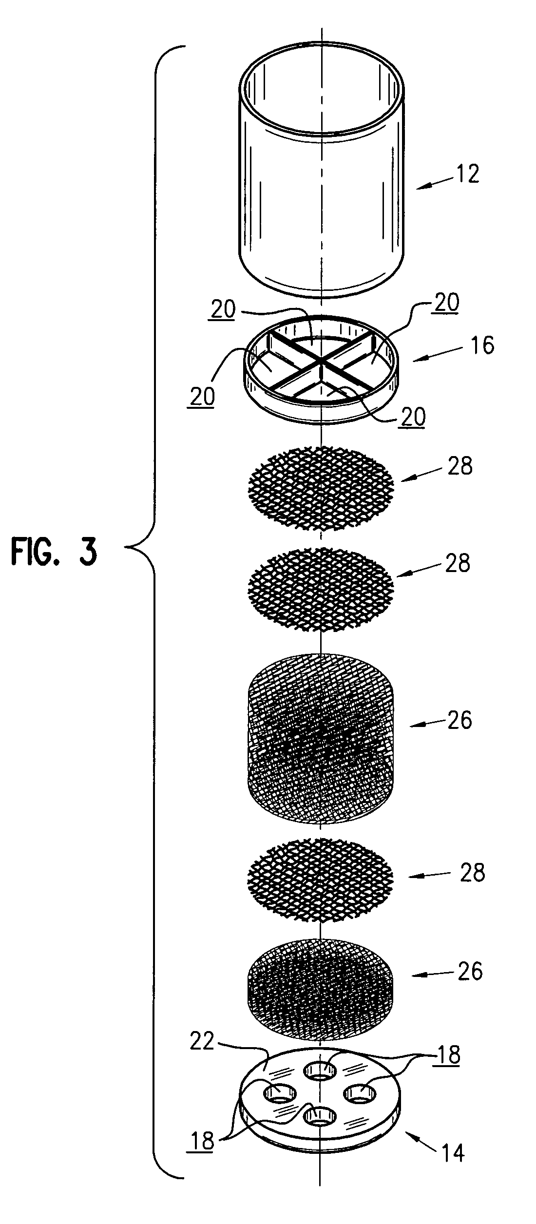 Orifice plate diffuser