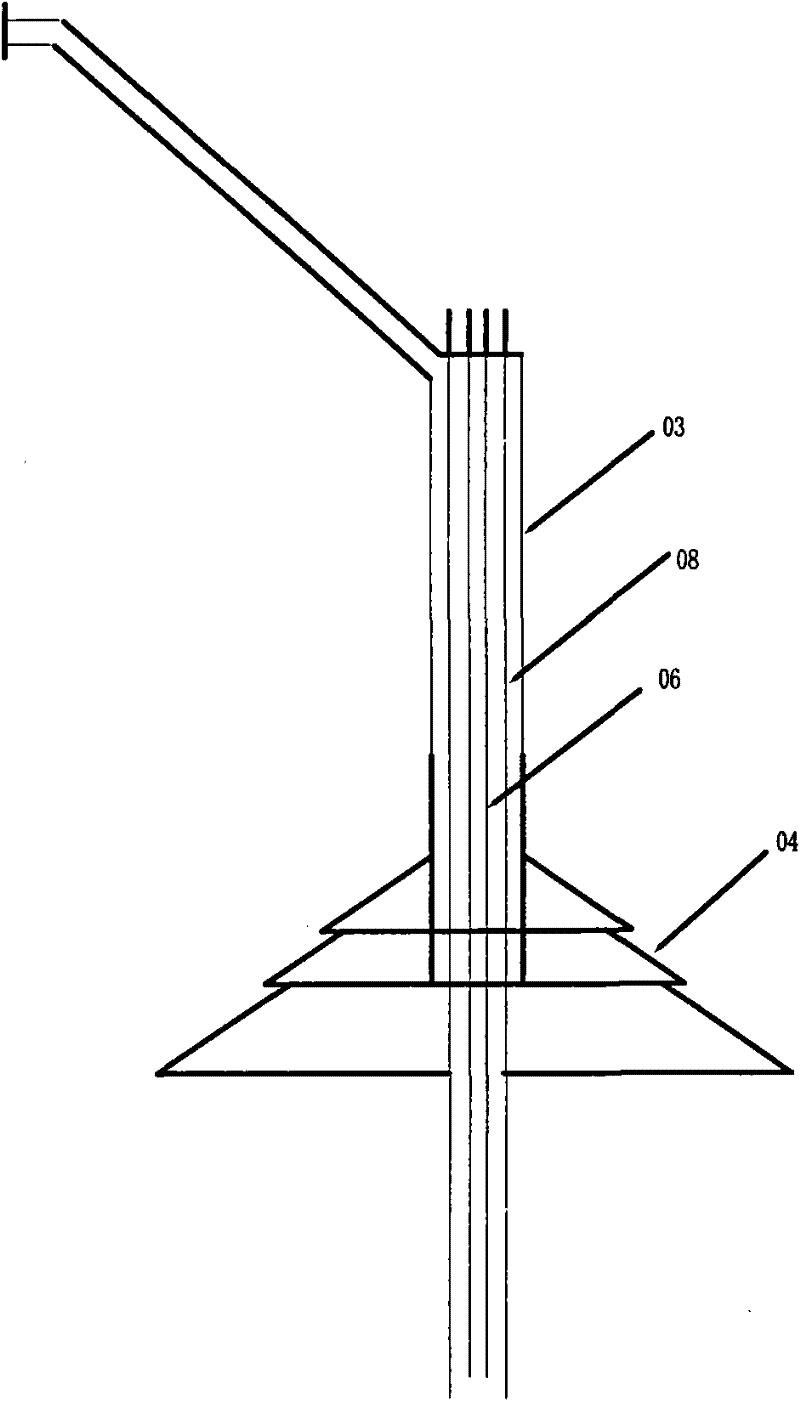 Self-cleaning type ammonia-nitrogen wastewater treatment set device