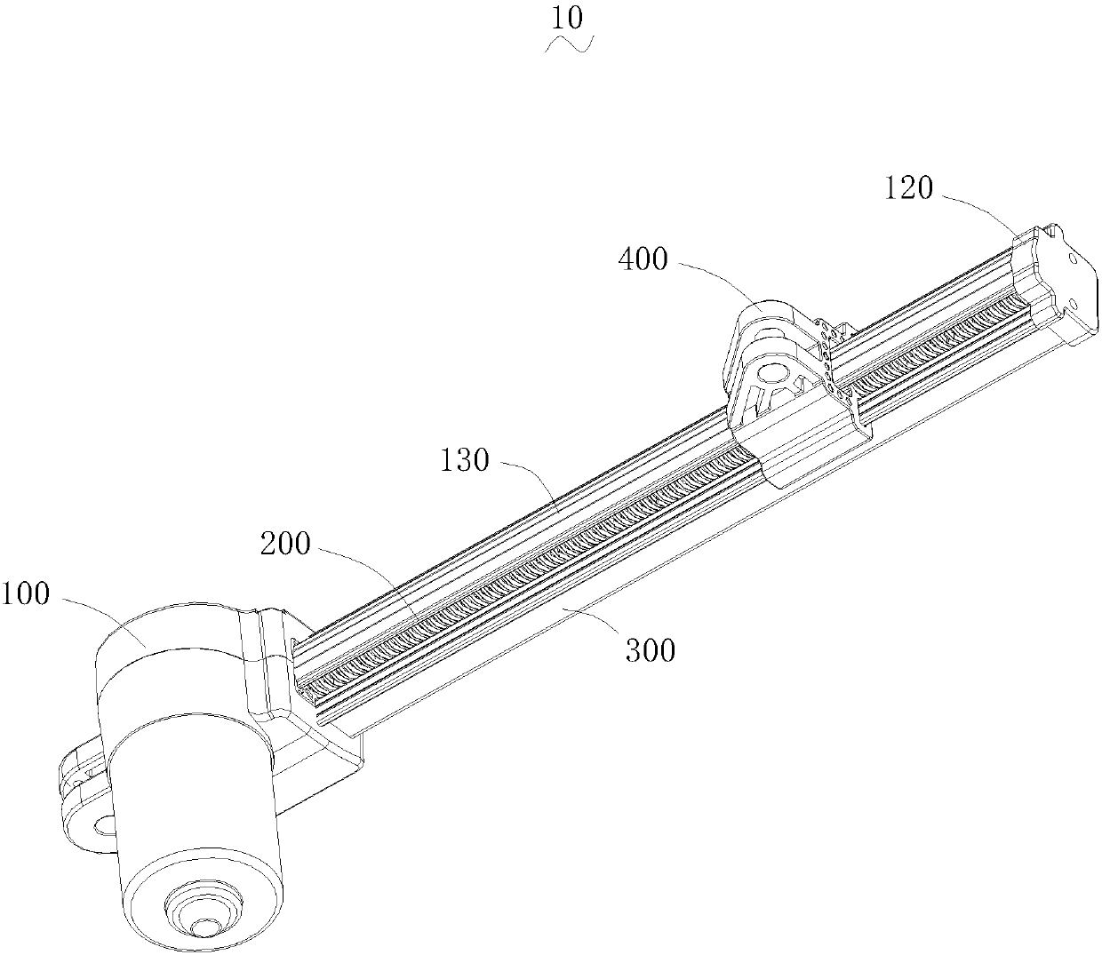 Guide rail, sliding block and driving device