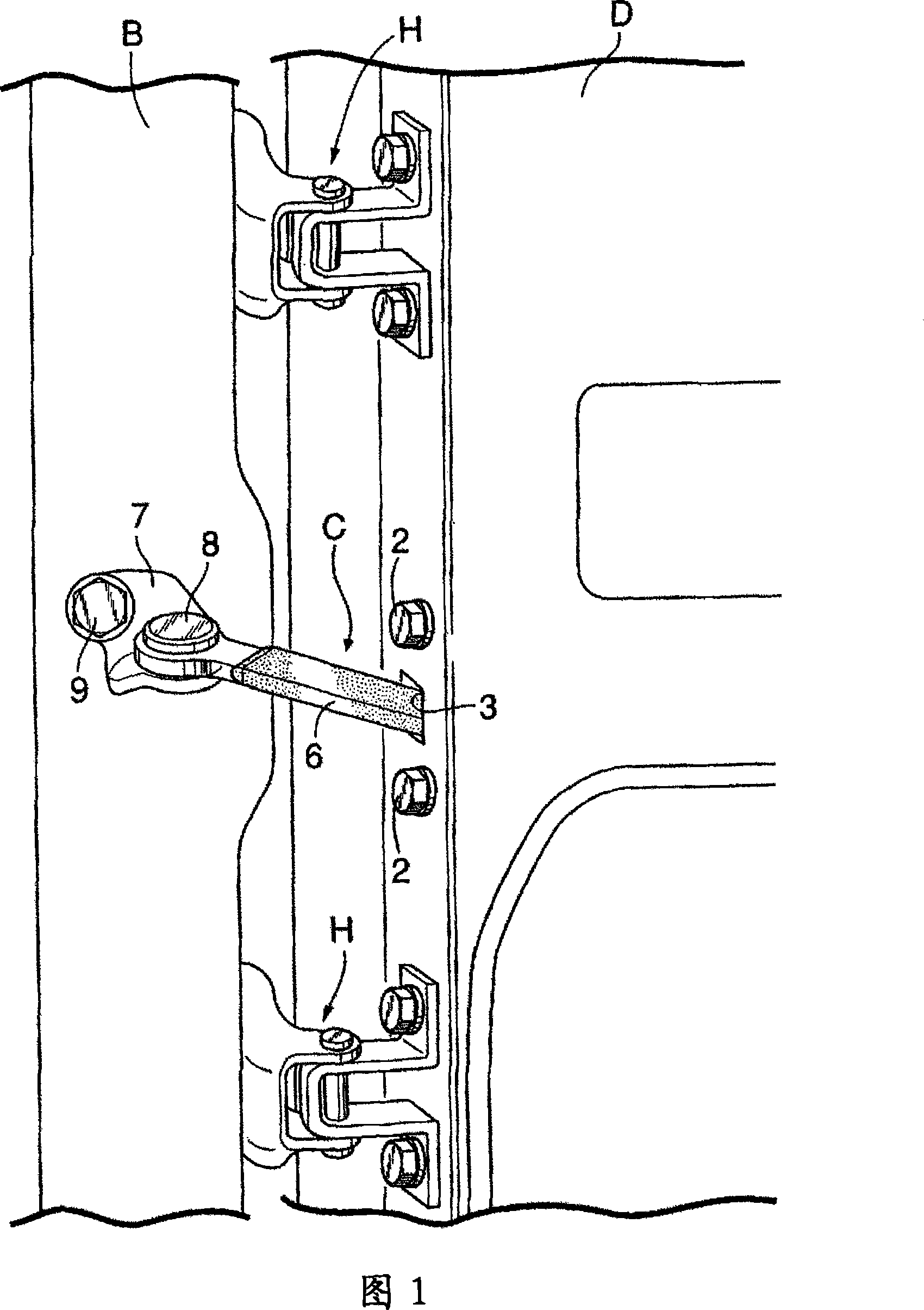 Door checker for automobile