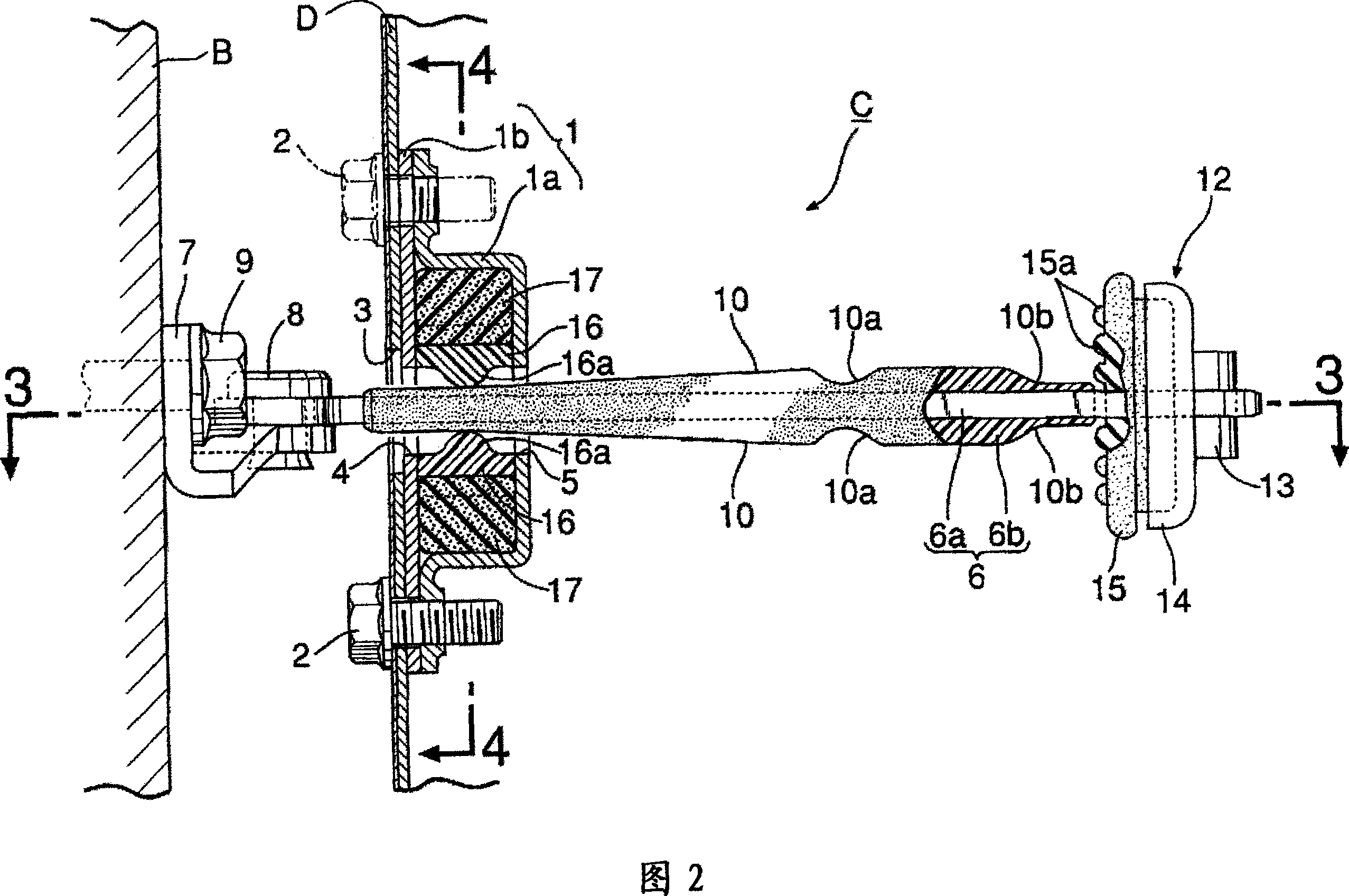 Door checker for automobile