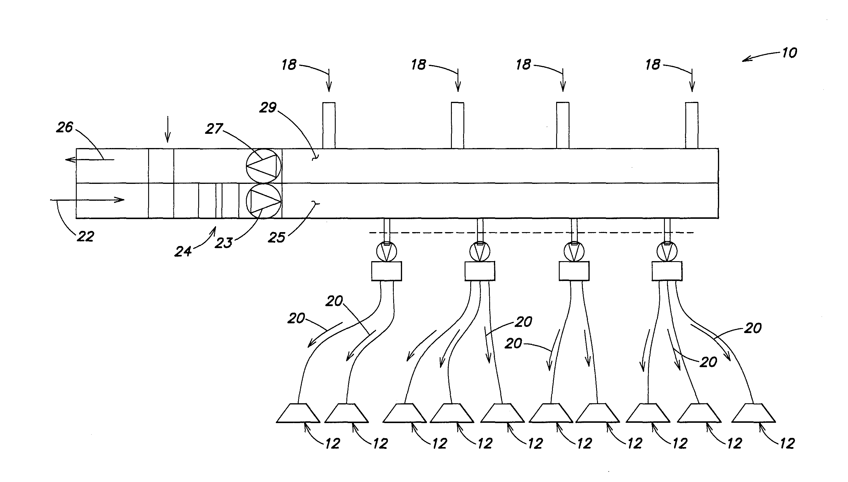 System and method for maintaining air temperature within a building HVAC system