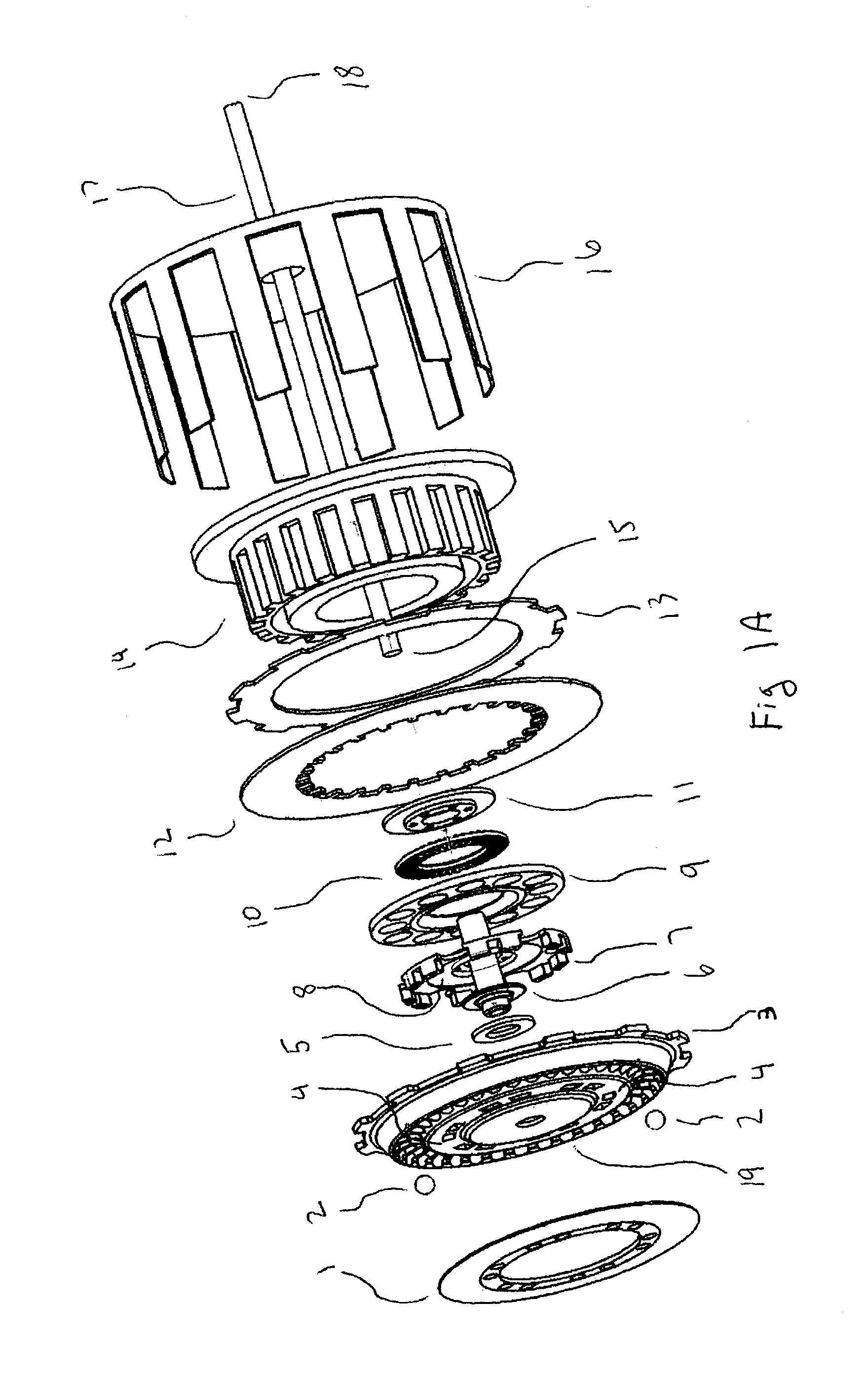 Clutch apparatus with automatic centrifugal engagement of pressure plate