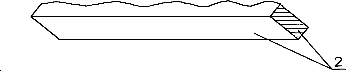 Method for preparing waved stripe bamboo board stuck by side bamboo strips