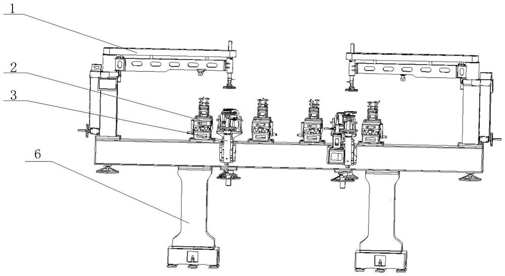 Aircraft outer wing positioning and clamping device