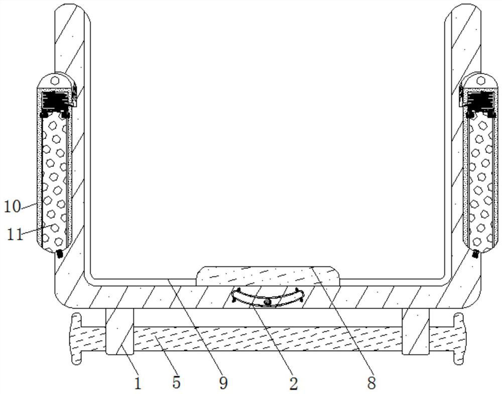 Emergency protection device for mining rescue vehicle