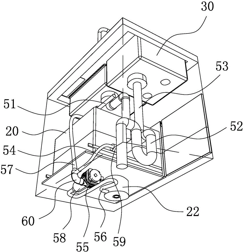 Drawer type integrated enhanced draining dish-washing machine