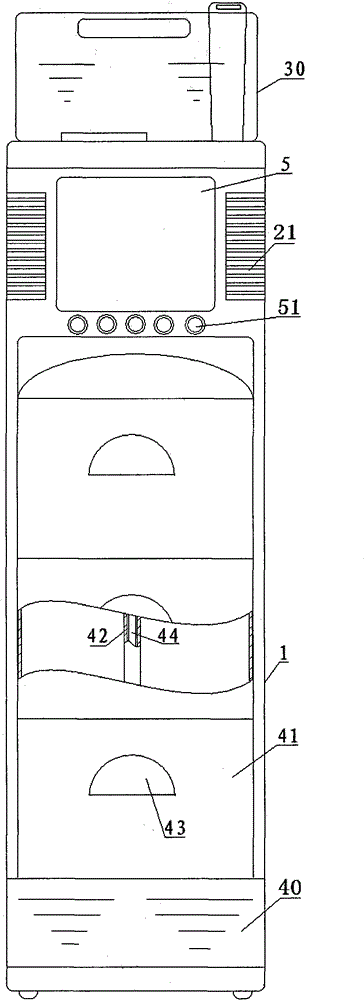 Multi-functional ecological device for household pastoral seedling raising, water saving, humidification, and negative ions