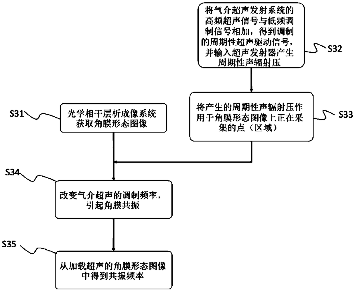 In vivo corneal parameter measuring device and measuring method based on optical coherence tomography