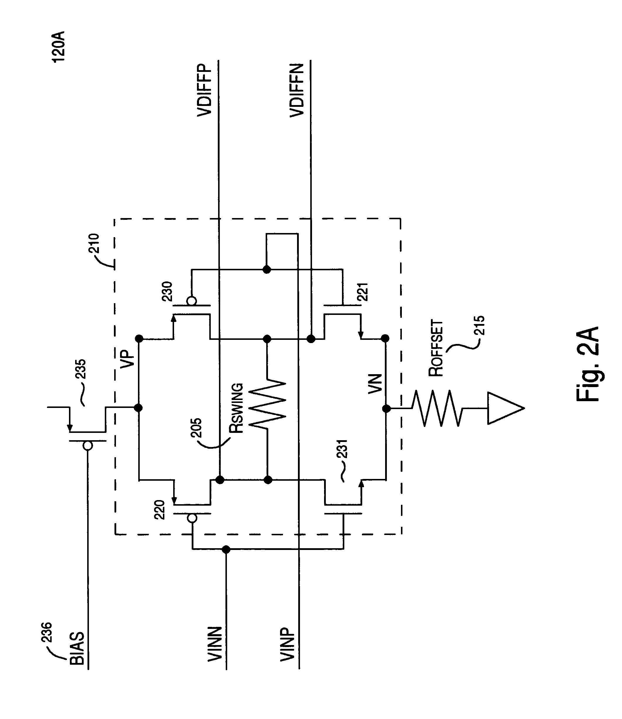 Reduced swing differential pre-drive circuit