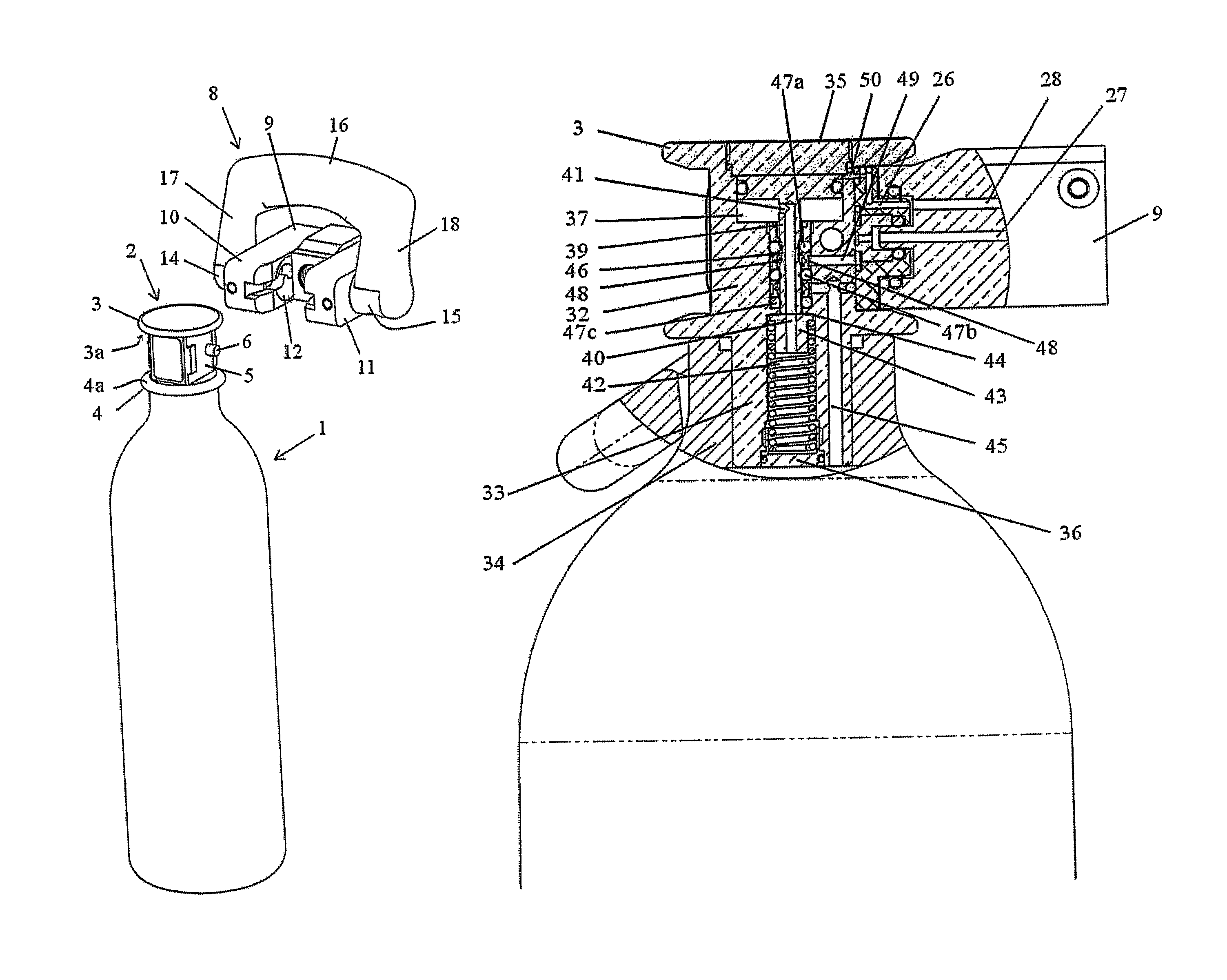 Tamper-resistant valve and connection arrangement