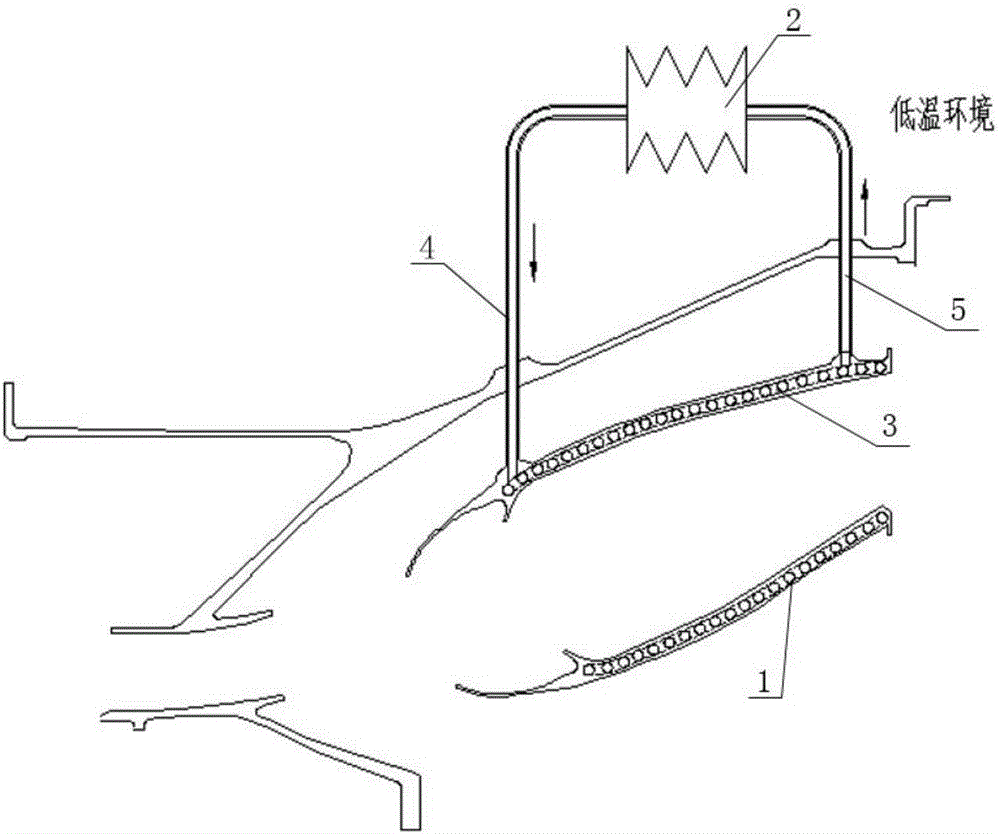 Method and structure for cooling flame tube of combustor