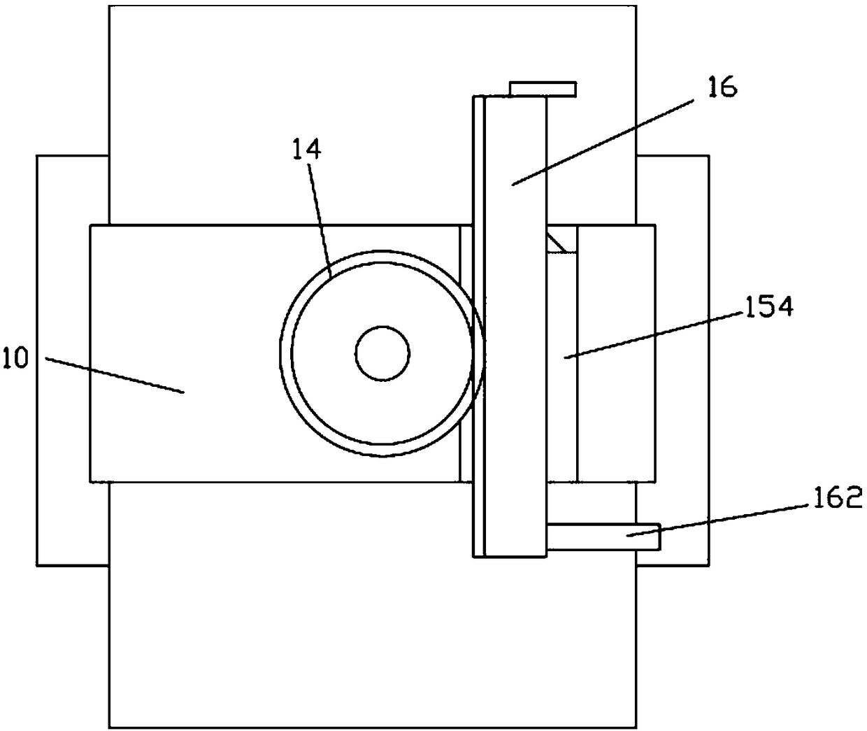 Movable type rectangular rack pulling type valve mechanism for large-particle solid circulation