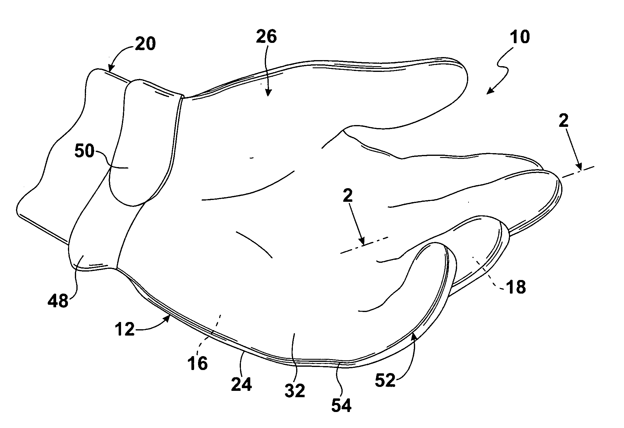 Thermal athletic glove