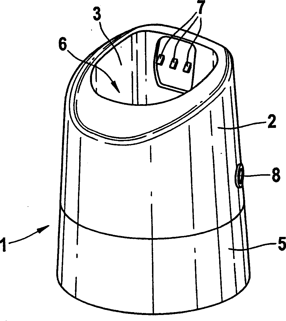 Electric cleaning device for a shaving apparatus