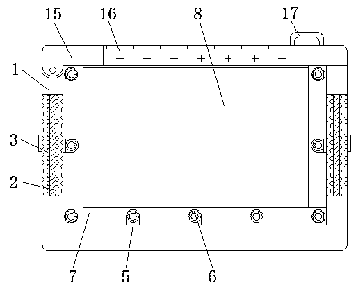 Big data temperature detection and maintenance case convenient for heat dissipation