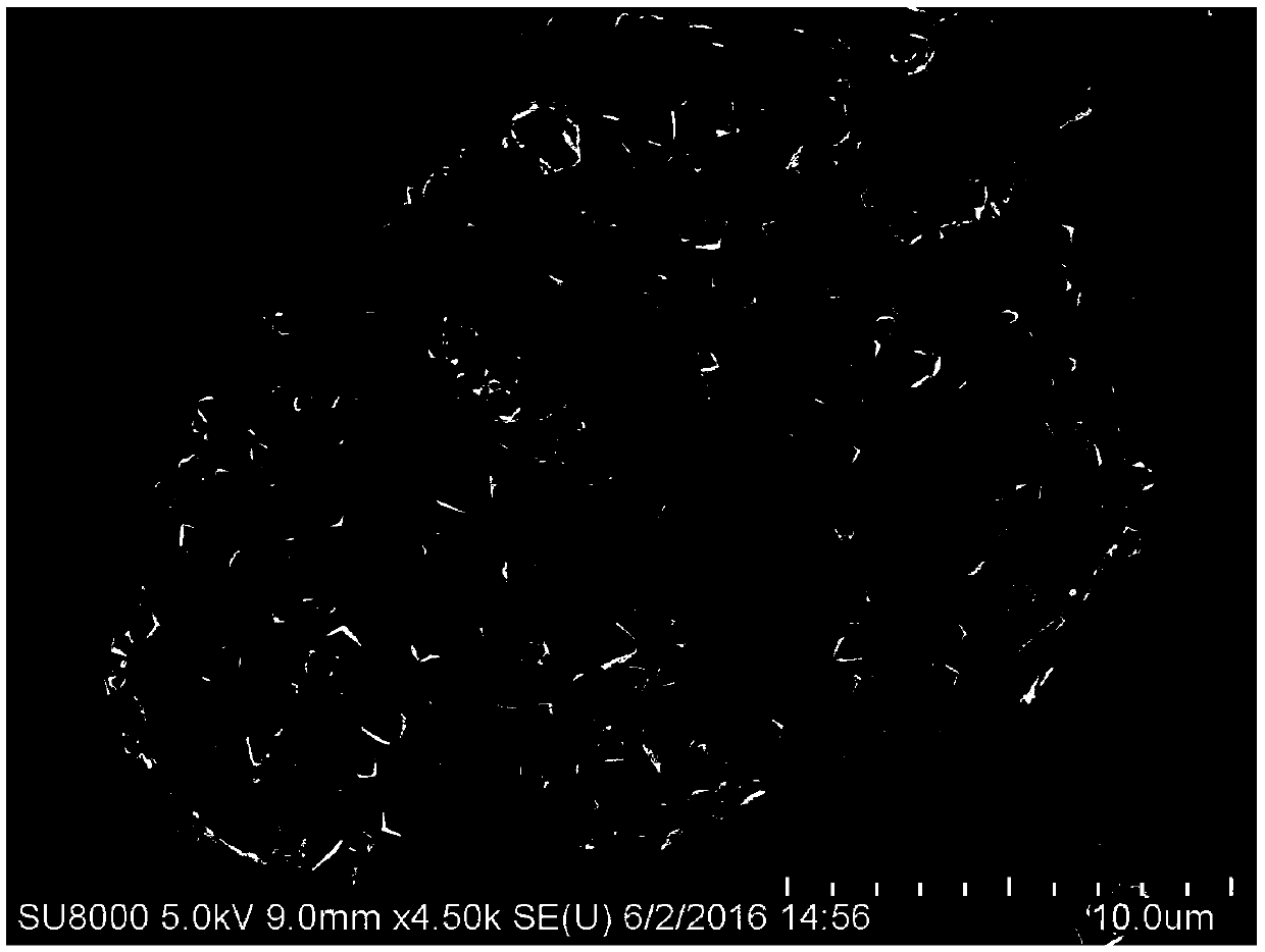 A preparation method of graphene and octahedral ferrite composite magnetic nanomaterial