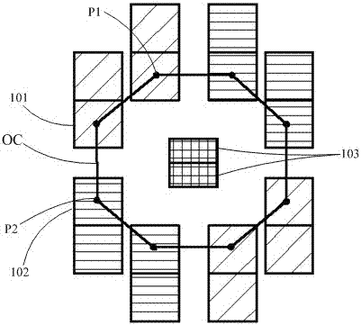 OLED pixel arrangement structure and display device