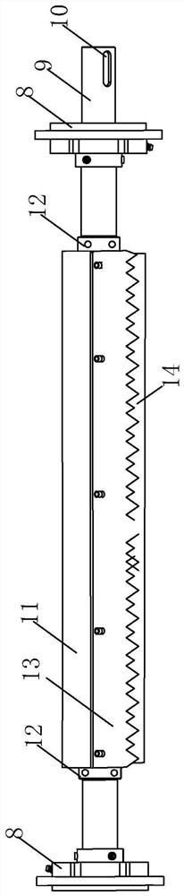 Automatic roll changing cutter structure of coating machine