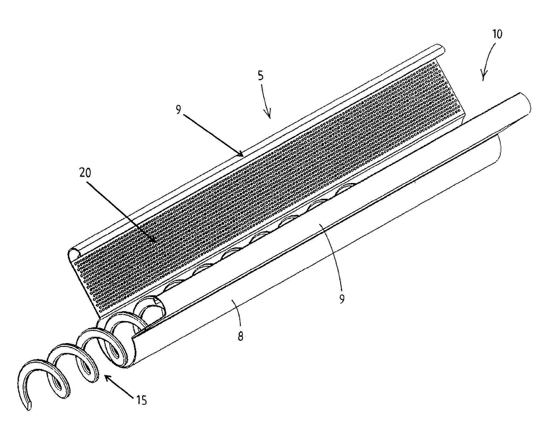 Poultry feeding system having walls which delimit or extend through a feeding space at least partly provided with sharp-edged line-elevations