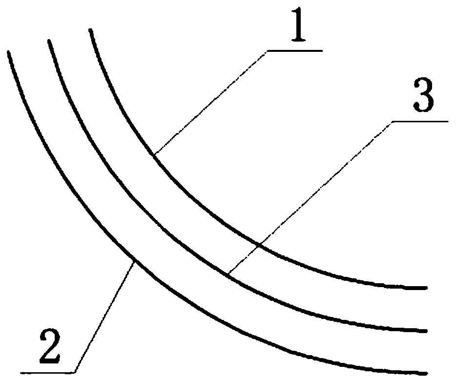 Underground curved roadway tunneling construction method