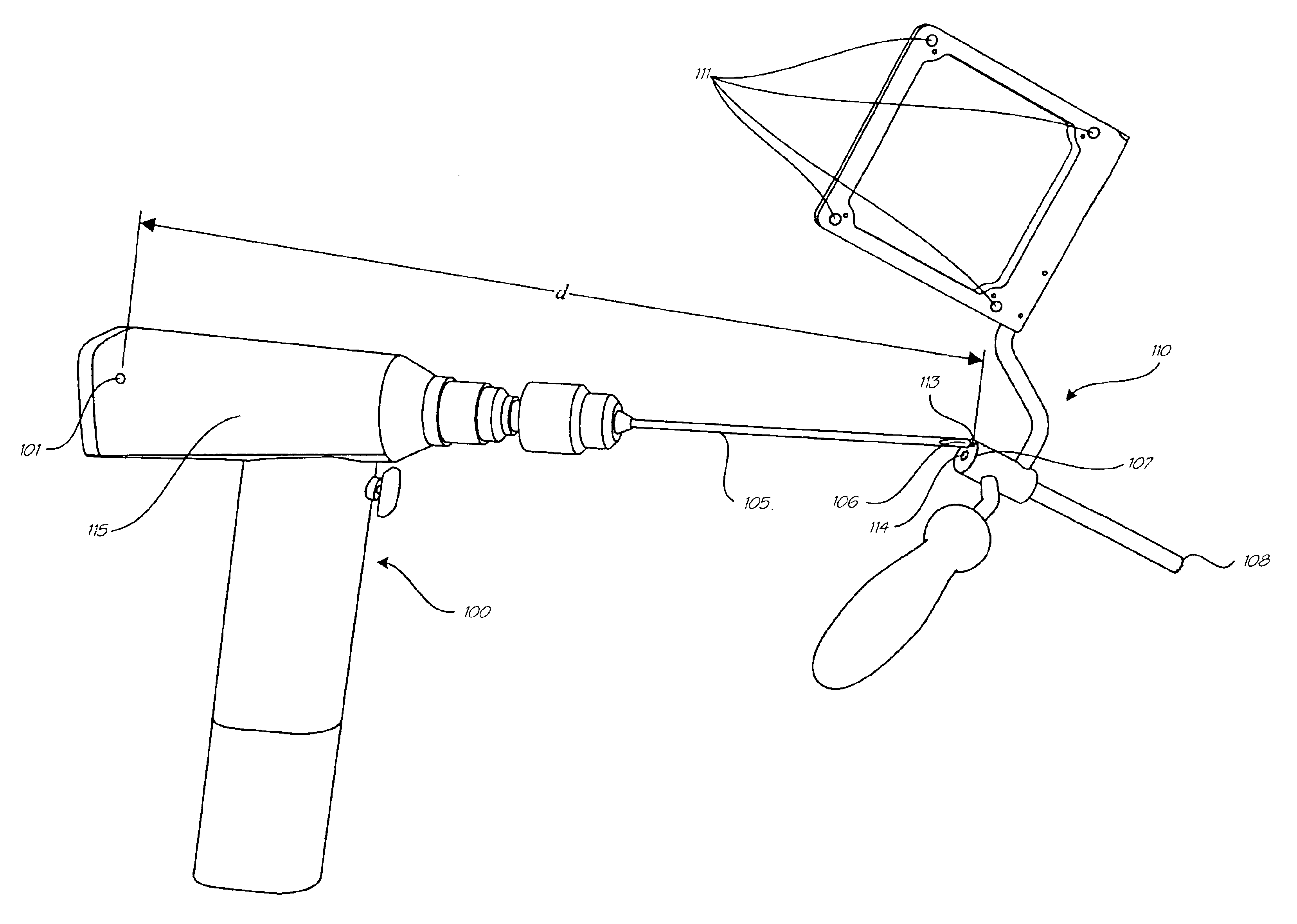 Surgical drill for use with a computer assisted surgery system