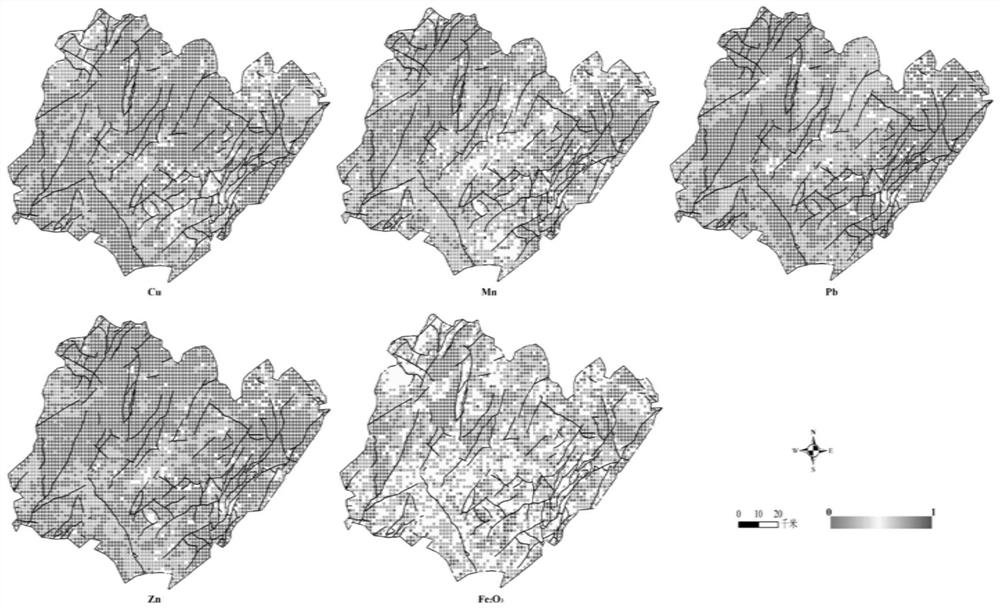 Multivariate geochemical anomaly identification method based on graph attention self-encoding