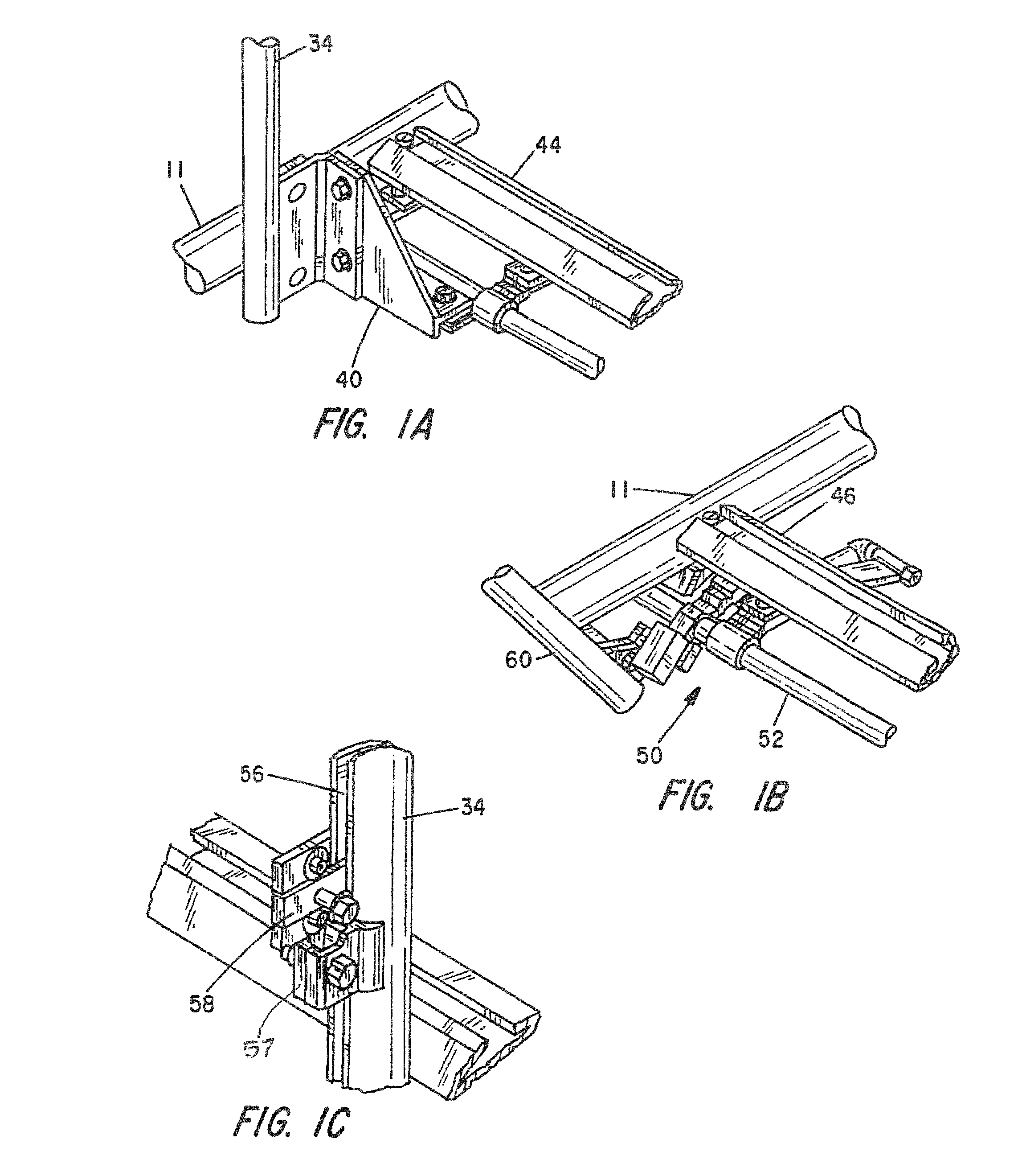 Vehicle roof rack with collapsible handrail assembly