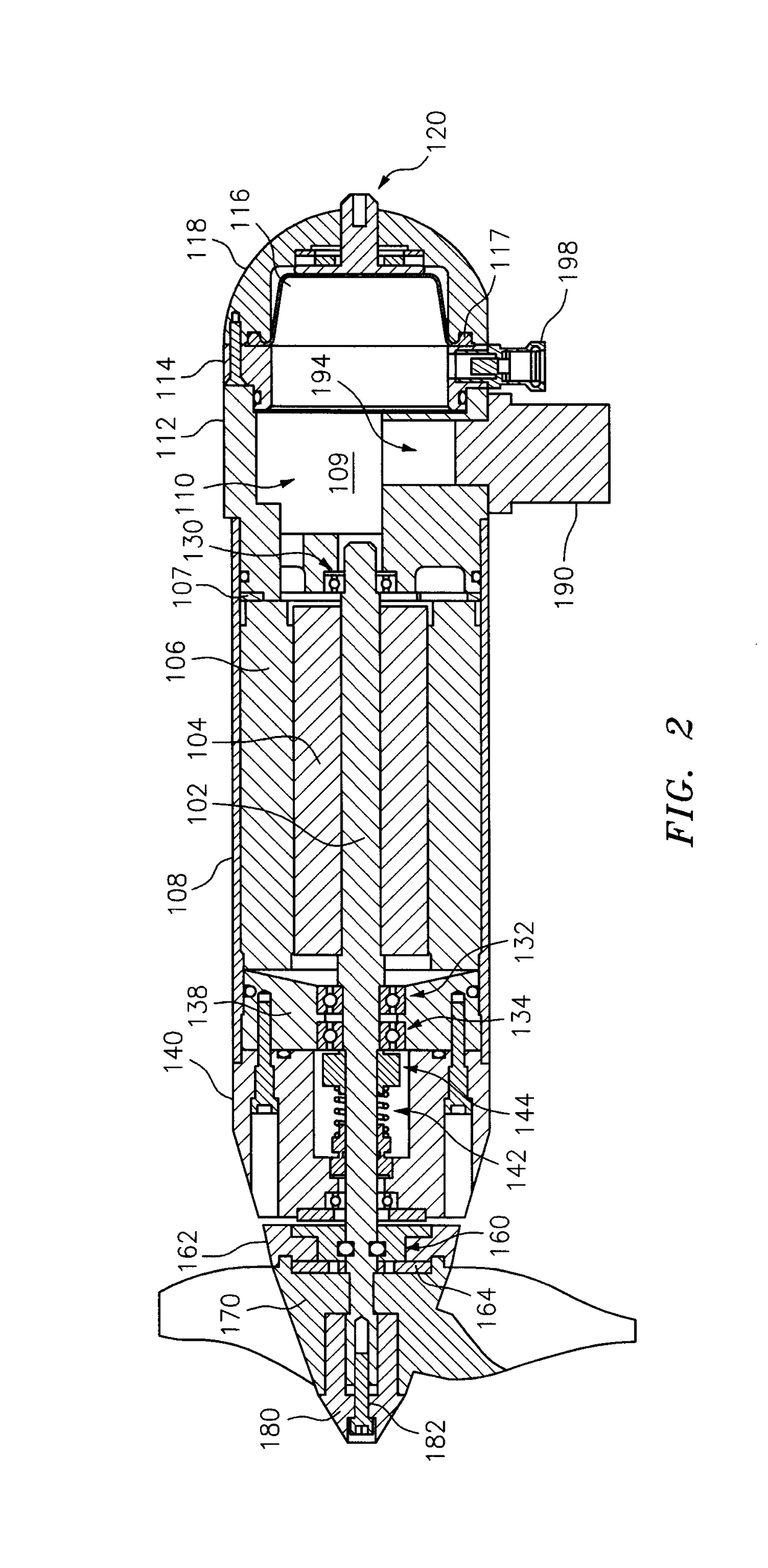 Improved-Efficiency Submersible Thruster