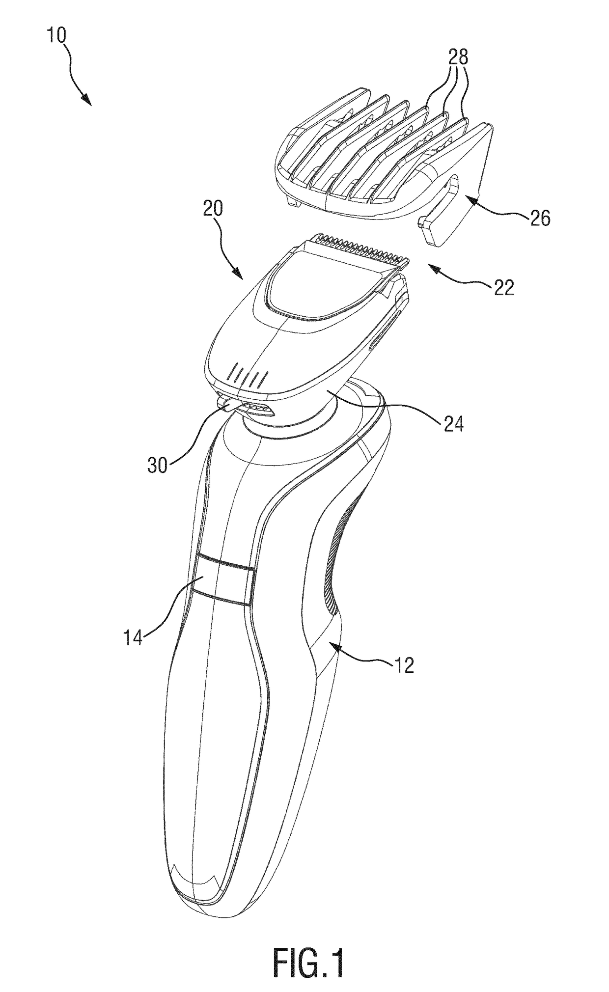 Length adjustment mechanism for a hair cutting appliance