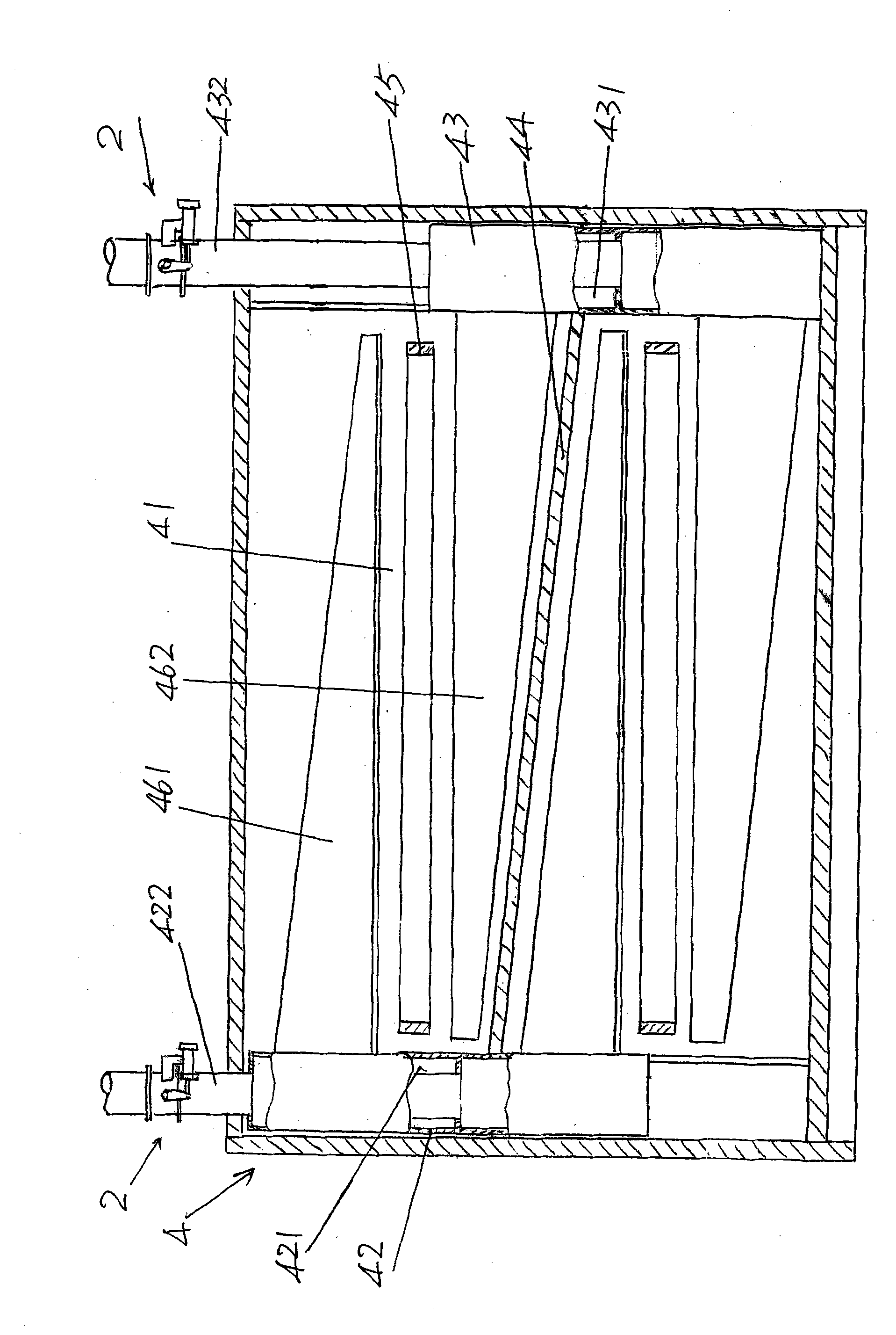 Hot-blast air flow automatic control mechanism for hot-blast air baking oven