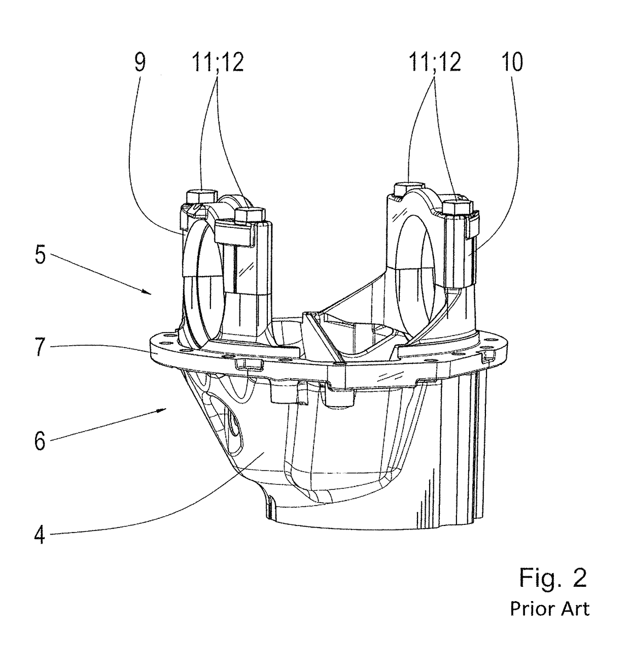 Differential Bearing Arrangement For Mounting A Differential Cage