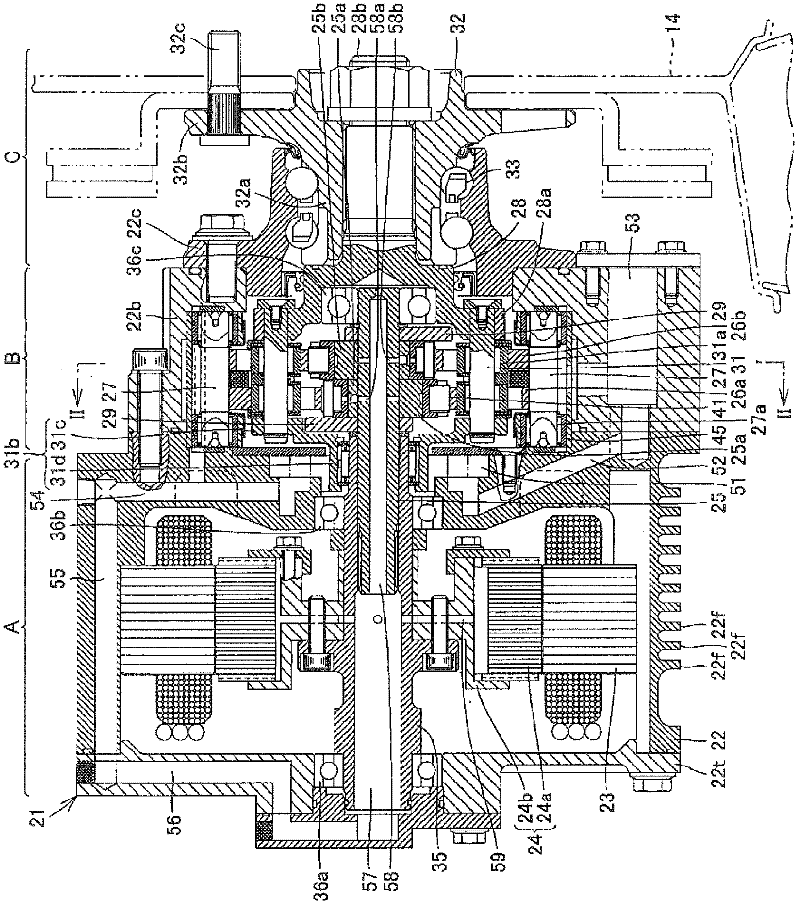 In-wheel motor drive device