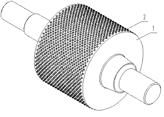 Magnetism column pin roller