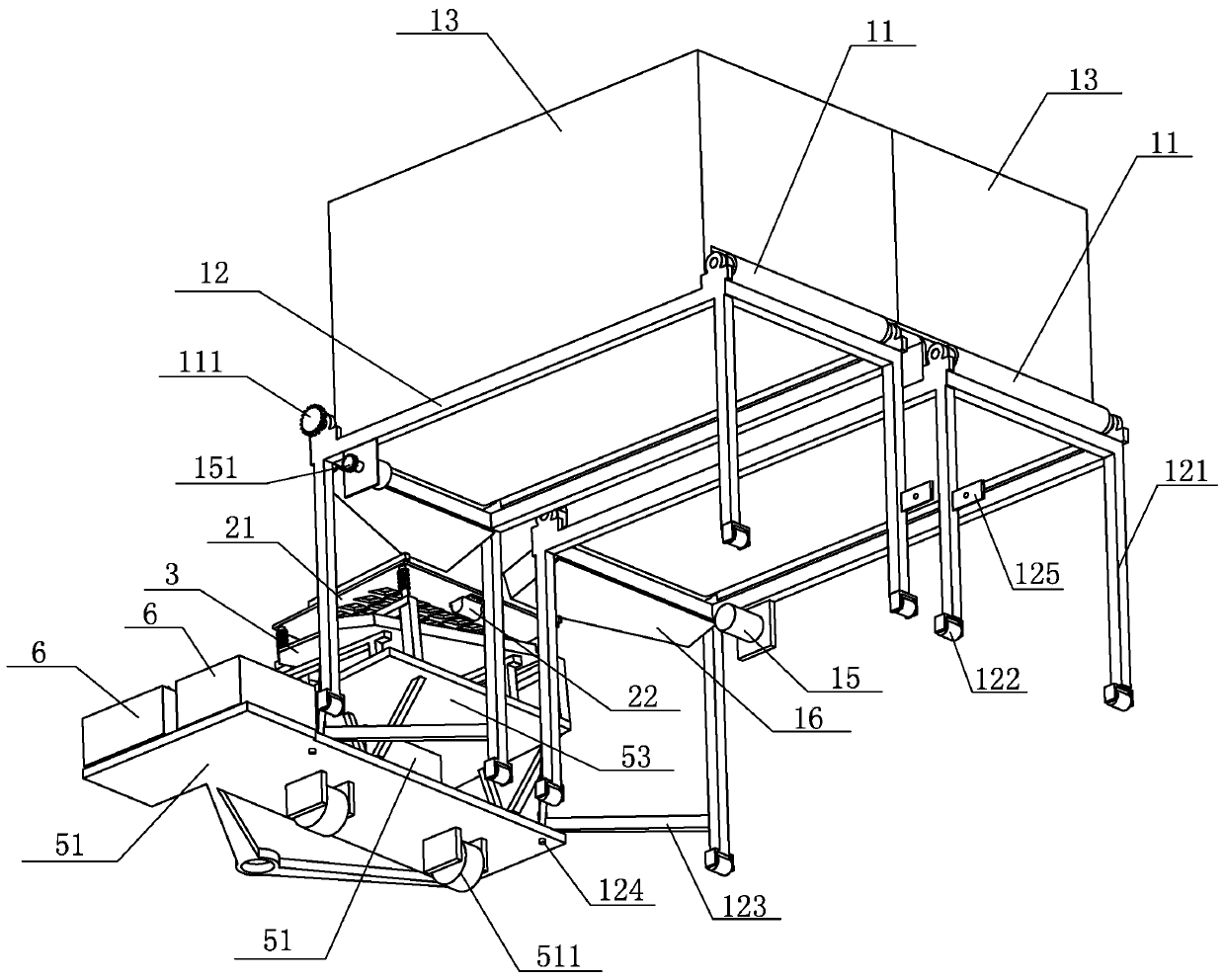 An auxiliary device for hanging dried jujube harvesting